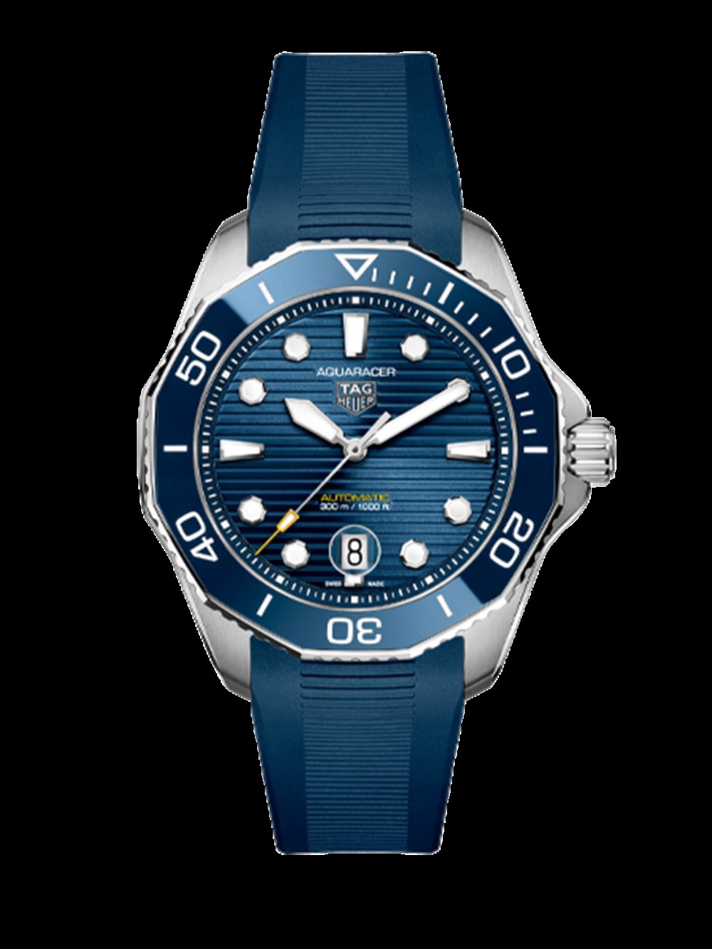  Shop Authentic Tag Heuer Aquaracer Professional 300 Automatic Blue Dial Blue Rubber Strap Watch for Men - WBP201B.FT6198 - Luxxuri
