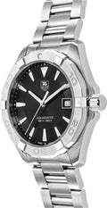  Shop Authentic Tag Heuer Aquaracer Quartz Black Dial Silver Steel Strap Watch for Men - WAY1110.BA0928 - Luxxuri