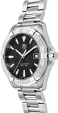  Shop Authentic Tag Heuer Aquaracer Quartz Black Dial Silver Steel Strap Watch for Men - WAY1110.BA0928 - Luxxuri