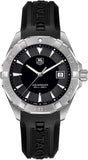  Shop Authentic Tag Heuer Aquaracer Quartz Black Dial Black Rubber Strap Watch for Men - WAY1110.FT8021 - Luxxuri
