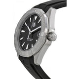  Shop Authentic Tag Heuer Aquaracer Quartz Black Dial Black Rubber Strap Watch for Men - WAY1110.FT8021 - Luxxuri