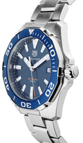  Shop Authentic Tag Heuer Aquaracer Blue Dial Quartz Silver Steel Strap Watch for Men - WAY111C.BA0928 - Luxxuri
