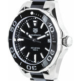  Shop Authentic Tag Heuer Aquaracer Quartz Black Dial Two Tone Steel Strap Watch for Men - WAY131A.BA0913 - Luxxuri