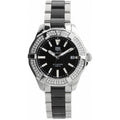  Shop Authentic Tag Heuer Aquaracer Quartz Diamonds Black Dial Two Tone Steel Strap Watch for Men - WAY131E.BA0913 - Luxxuri