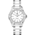  Shop Authentic Tag Heuer Aquaracer Diamonds White Dial Two Tone Steel Strap Watch for Women - WAY131F.BA0914 - Luxxuri