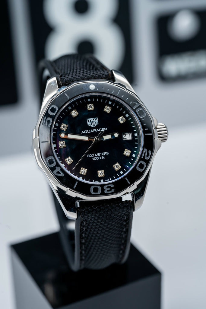  Shop Authentic Tag Heuer Aquaracer Black Mother of Pearl Dial Watch for Women - WAY131M.FT6092 - Luxxuri