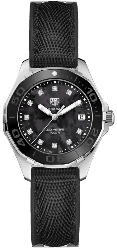  Shop Authentic Tag Heuer Aquaracer Black Mother of Pearl Dial Watch for Women - WAY131M.FT6092 - Luxxuri