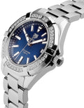  Shop Authentic Tag Heuer Aquaracer Quartz Diamonds Blue Dial Silver Steel Strap Watch for Women - WAY131N.BA0748 - Luxxuri