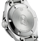  Shop Authentic Tag Heuer Aquaracer Quartz Diamonds Black Dial Silver Steel Strap Watch for Women - WAY131P.BA0748 - Luxxuri