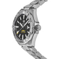  Shop Authentic Tag Heuer Aquaracer Automatic Black Dial Silver Steel Strap Watch for Men - WAY2010.BA0927 - Luxxuri
