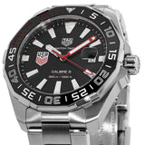  Shop Authentic Tag Heuer Aquaracer Automatic Match Timer Black Dial Silver Steel Strap Watch for Men - WAY201G.BA0927 - Luxxuri