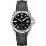  Shop Authentic Tag Heuer Aquaracer Automatic Caliber 5 Black Dial Black Rubber Strap Watch for Men - WAY2110.FT8021 - Luxxuri