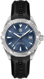  Shop Authentic Tag Heuer Aquaracer Quartz Blue Dial Black Rubber Strap Watch for Men - WAY1112.FT8021 - Luxxuri
