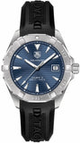  Shop Authentic Tag Heuer Aquaracer Caliber 5 Blue Dial Black Rubber Strap Watch for Men - WAY2112.FT8021 - Luxxuri