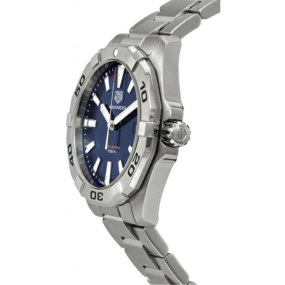  Shop Authentic Tag Heuer Aquaracer Blue Dial Silver Steel Strap Watch for Men - WBD1112.BA0928 - Luxxuri