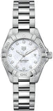  Shop Authentic Tag Heuer Aquaracer Diamonds Mother of Pearl Dial Silver Steel Strap Watch for Women - WBD1414.BA0741 - Luxxuri