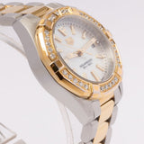  Shop Authentic Tag Heuer Aquaracer Diamonds Mother of Pearl Dial Two Tone Steel Strap Watch for Women - WBD1421.BB0321 - Luxxuri