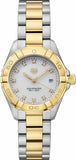  Shop Authentic Tag Heuer Aquaracer Diamonds Mother of Pearl Dial Two Tone Steel Strap Watch for Men - WBD1422.BB0321 - Luxxuri
