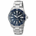  Shop Authentic Tag Heuer Aquaracer Calibre 5 Blue Dial Silver Steel Strap Watch for Men - WAY211C.BA0928 - Luxxuri