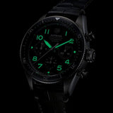 Shop Authentic Tag Heuer Autavia Chronometer Flyback Automatic Chronograph Black Dial Black Leather Strap Watch for Men - CBE511A.FC8279 - Luxxuri