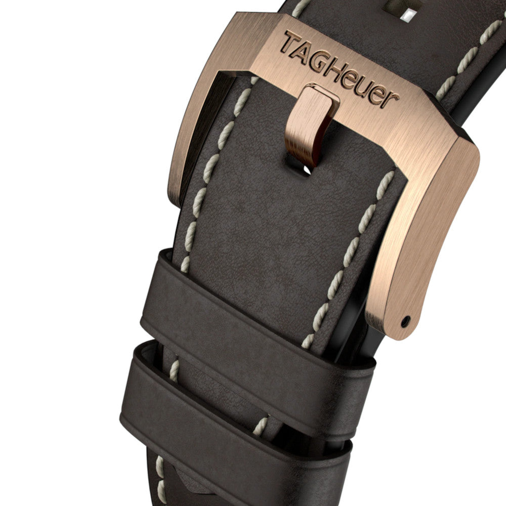  Shop Authentic Tag Heuer Autavia Brown Dial Brown Leather Strap Watch for Men - WBE5191.FC8276 - Luxxuri