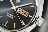  Shop Authentic Tag Heuer Carrera Calibre 5 Automatic Black Dial Silver Steel Strap Watch for Men - WAR201C.BA0723 - Luxxuri