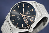  Shop Authentic Tag Heuer Carrera Calibre 5 Automatic Black Dial Silver Steel Strap Watch for Men - WAR201C.BA0723 - Luxxuri