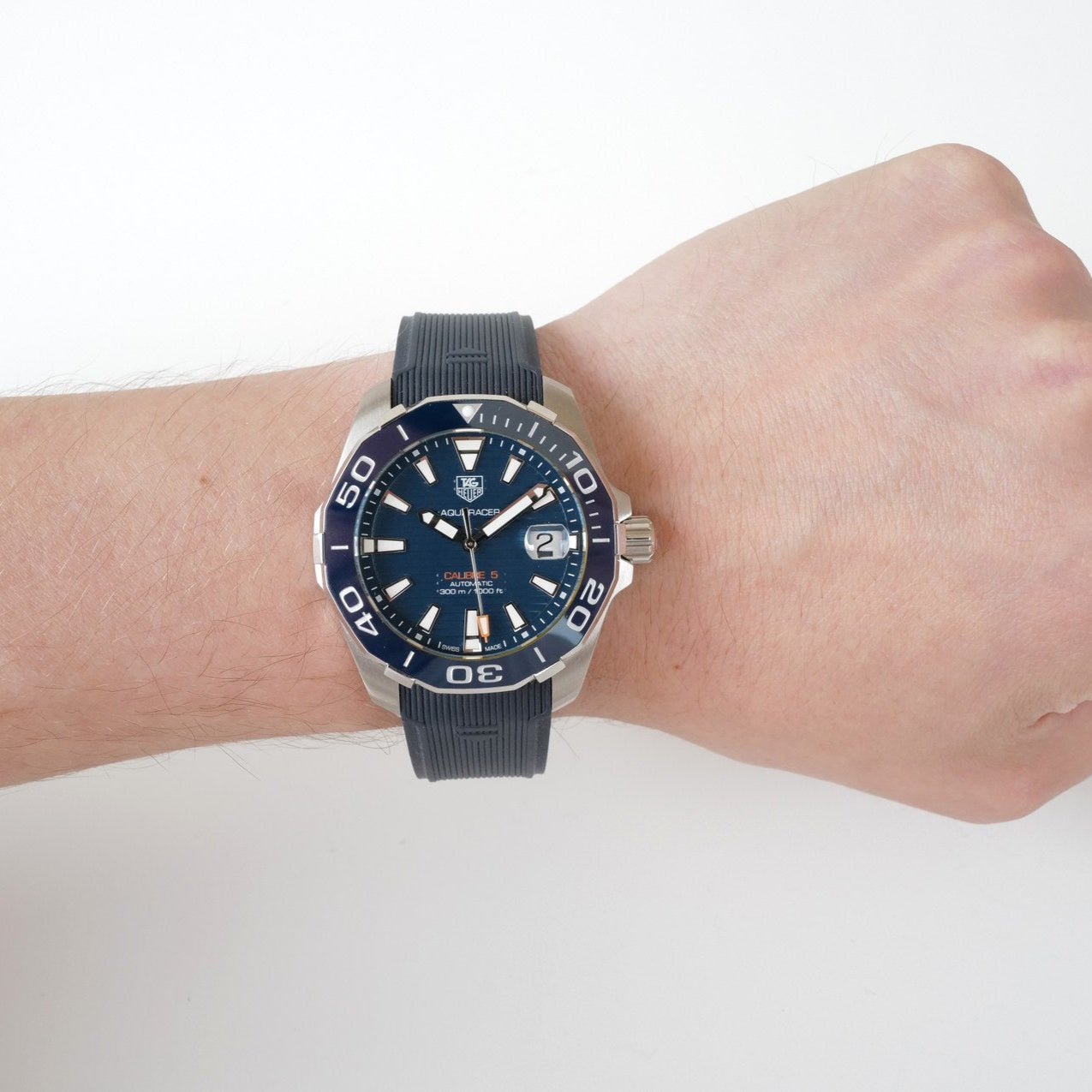  Shop Authentic Tag Heuer Aquaracer Blue Dial Watch for Men -  WAY211C.FT6155 - Luxxuri