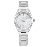  Shop Authentic Tag Heuer Carrera Mother of Pearl Dial Silver Steel Strap Watch for Women - WBN2410.BA0621 - Luxxuri
