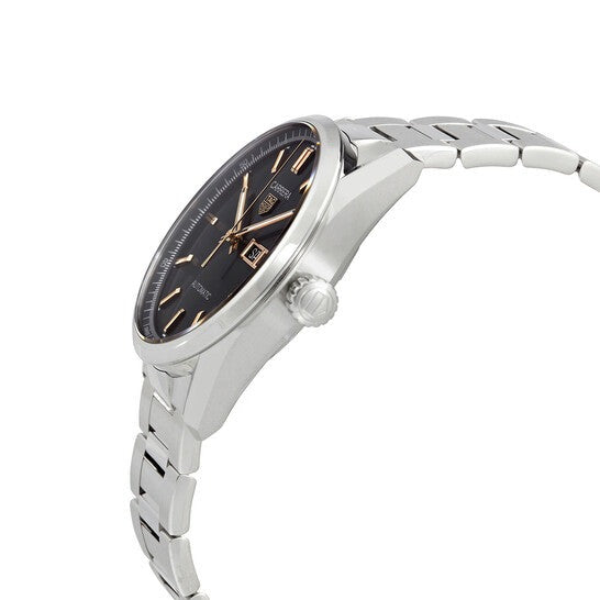  Shop Authentic Tag Heuer Carrera Day Date Black Dial Silver Steel Strap Watch for Men - WBN2013.BA0640 - Luxxuri