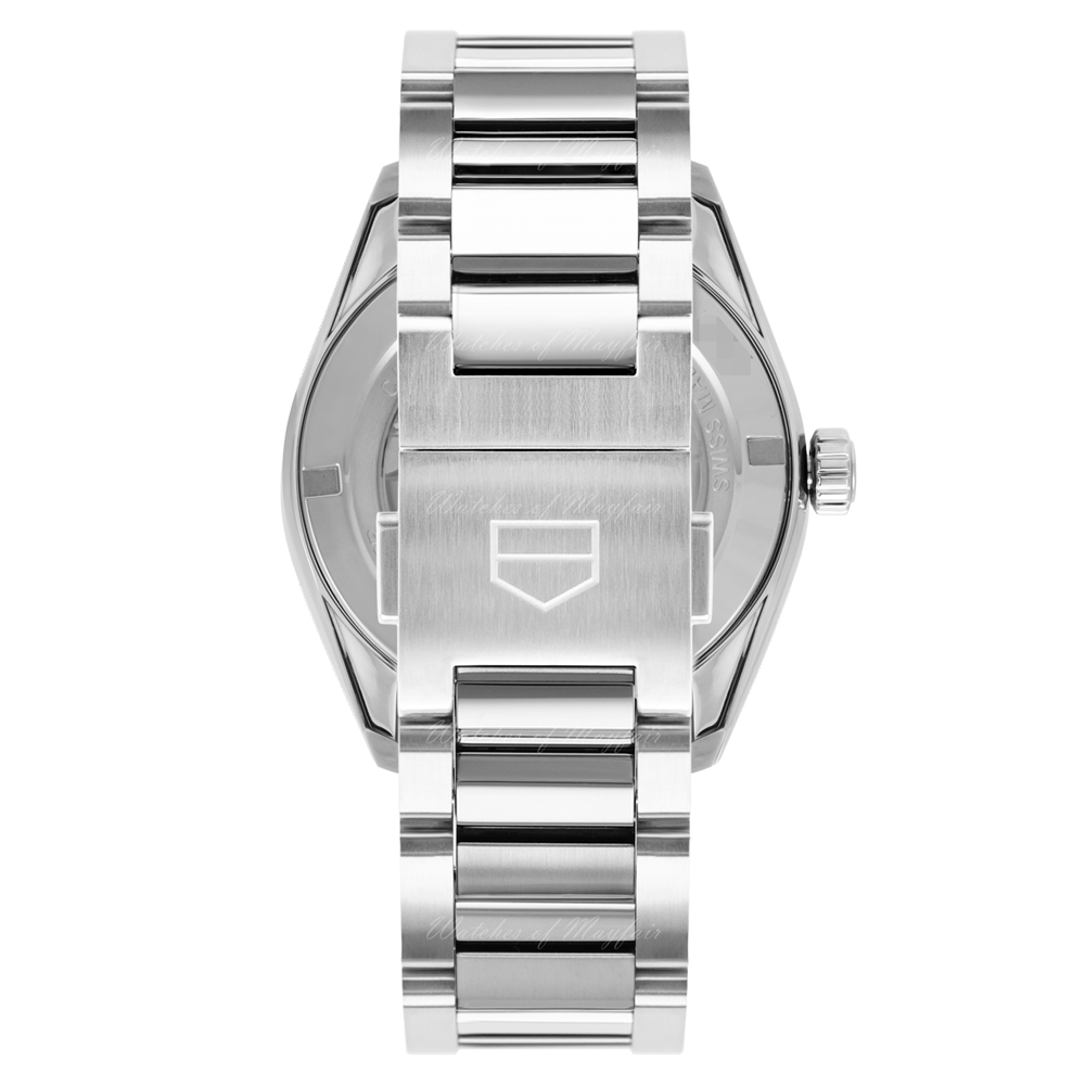 Tag Heuer Carrera Day Date Black Dial Silver Steel Strap Watch for Men - WBN2013.BA0640