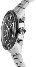  Shop Authentic Tag Heuer Carrera Automatic Chronograph Black Dial Silver Steel Strap Watch for Men - CBN2A1B.BA0643 - Luxxuri