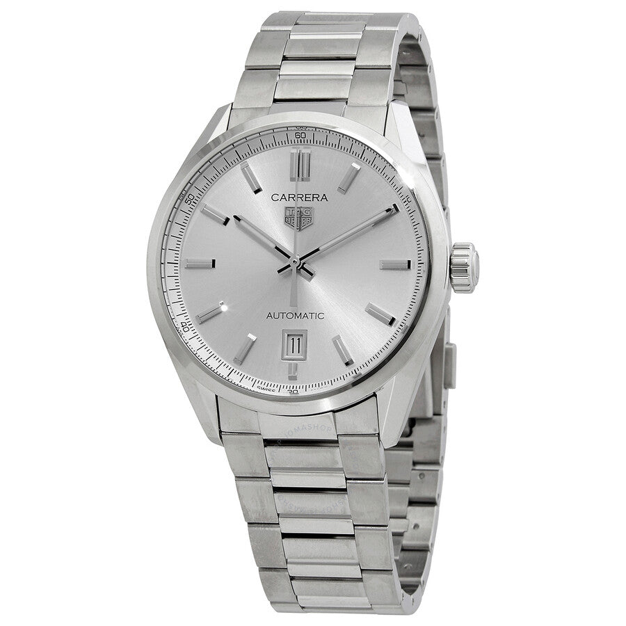  Shop Authentic Tag Heuer Carrera Date Silver Dial Silver Steel Strap Watch for Women - WBN2111.BA0639 - Luxxuri