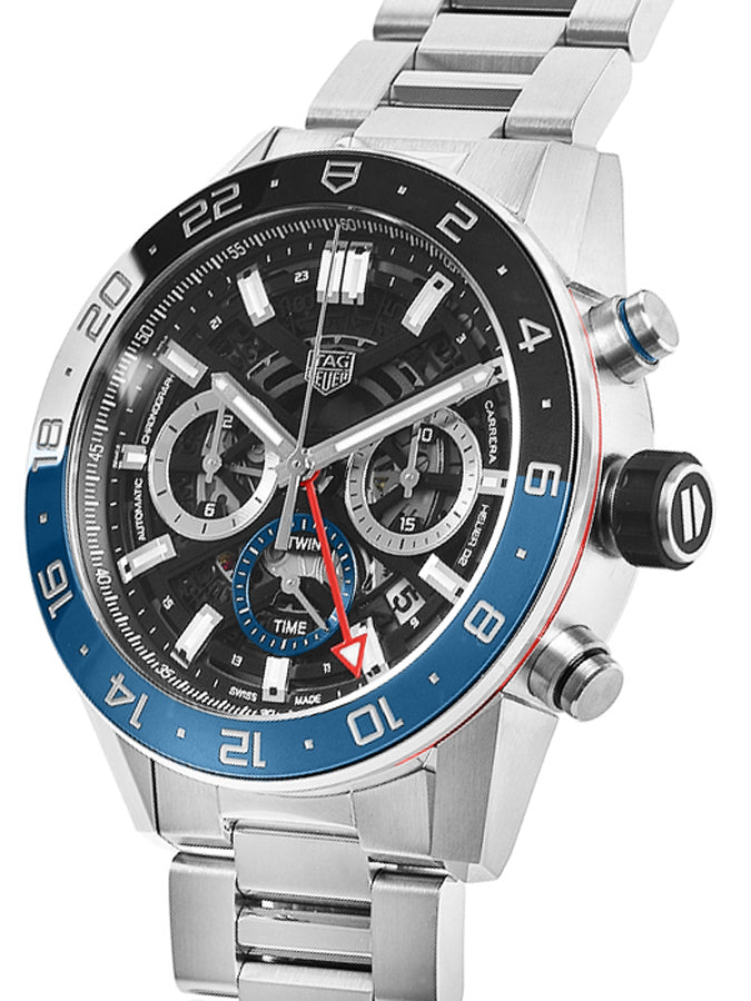  Shop Authentic Tag Heuer Carrera Chronograph Blue Dial Silver Steel Strap Watch for Men - CBG2A1Z.BA0658 - Luxxuri