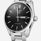 Shop Authentic Tag Heuer Carrera Day Date Automatic Black Dial Silver Steel Strap Watch for Men - WBN2010.BA0640 - Luxxuri