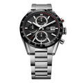  Shop Authentic Tag Heuer Carrera Automatic Chronograph Black Dial Silver Steel Strap Watch for Men - CBM2110.BA0651 - Luxxuri