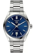  Shop Authentic Tag Heuer Carrera Date Blue Dial Silver Steel Strap Watch for Men - WBN2112.BA0639 - Luxxuri
