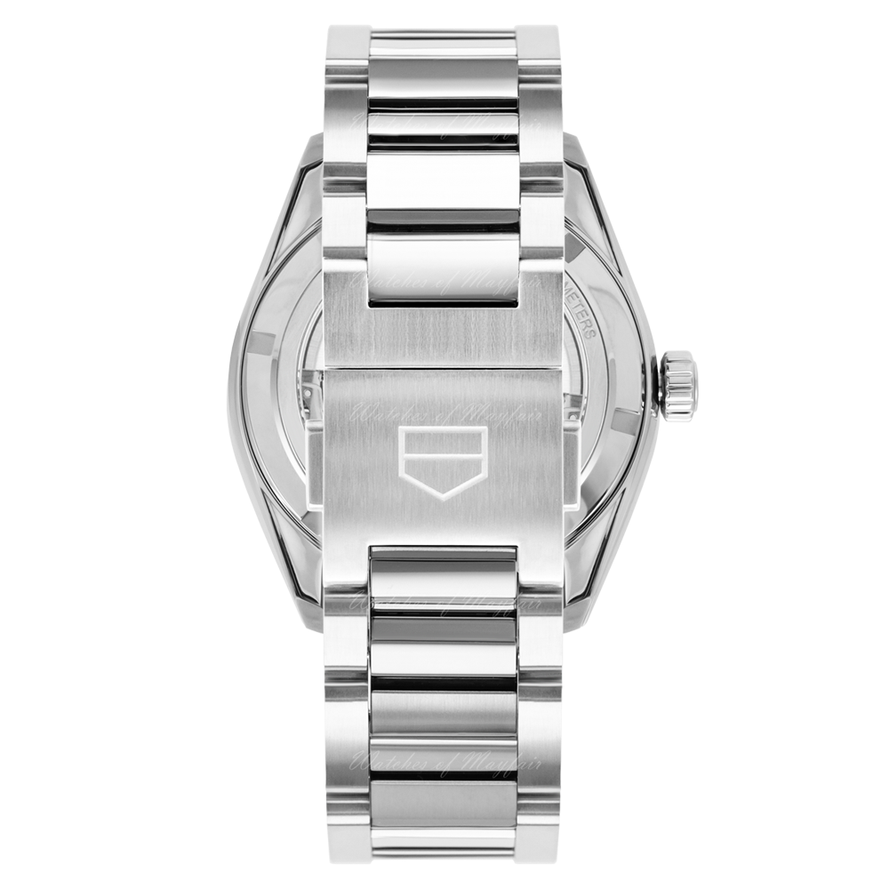 Tag Heuer Carrera Day Date Automatic Black Dial Silver Steel Strap Watch for Men - WBN2010.BA0640