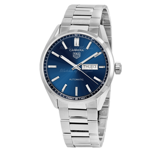  Shop Authentic Tag Heuer Carrera Day Date Blue Dial Silver Steel Strap Watch for Women - WBN2012.BA0640 - Luxxuri