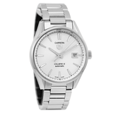  Shop Authentic Tag Heuer Carrera Automatic Caliber 5 White Dial Silver Steel Strap Watch for Men - WAR211B.BA0782 - Luxxuri