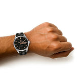  Shop Authentic Tag Heuer Carrera Calibre 5 Automatic Black Dial Black Leather Strap Watch for Men - WAR201C.FC6266 - Luxxuri