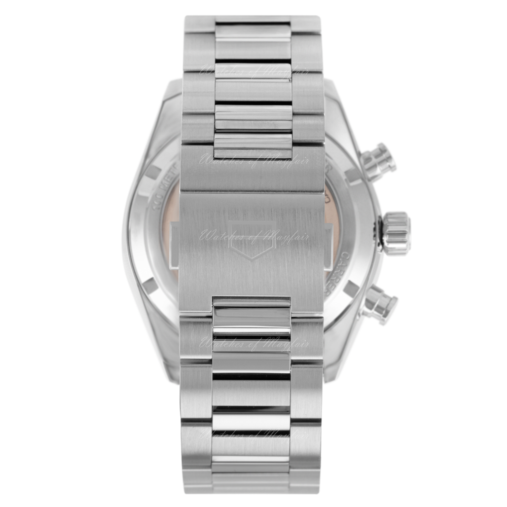  Shop Authentic Tag Heuer Carrera Chronograph Black Dial Silver Steel Strap Watch for Men - CBN2010.BA0642 - Luxxuri