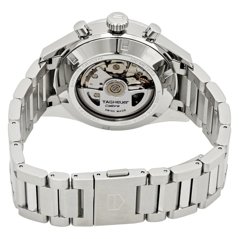  Shop Authentic Tag Heuer Carrera Chronograph 41mm Blue Dial Silver Steel Strap Watch for Men - CBK2112.BA0715 - Luxxuri