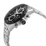  Shop Authentic Tag Heuer Carrera Automatic Chronograph Black Dial Silver Steel Strap Watch for Men - CBM2110.BA0651 - Luxxuri