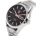  Shop Authentic Tag Heuer Carrera Calibre 5 Automatic Black Dial Silver Steel Strap Watch for Men - WAR201C.BA0723 - Luxxuri