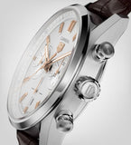  Shop Authentic Tag Heuer Carrera Chronograph White Dial Brown Leather Strap Watch for Men - CBN2013.FC6483 - Luxxuri