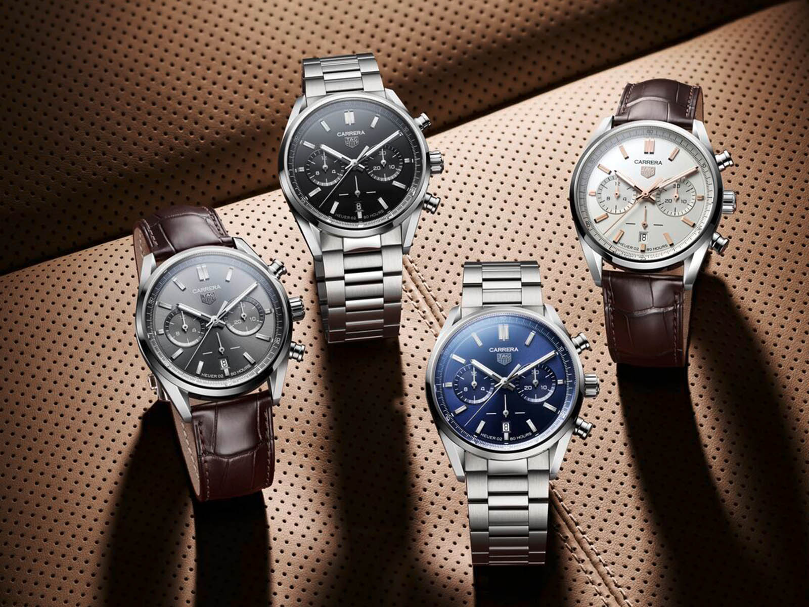  Shop Authentic Tag Heuer Carrera Chronograph Black Dial Silver Steel Strap Watch for Men - CBN2010.BA0642 - Luxxuri