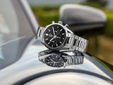 Shop Authentic Tag Heuer Carrera Chronograph Black Dial Silver Steel Strap Watch for Men - CBN2010.BA0642 - Luxxuri