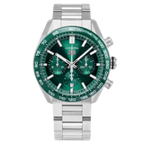  Shop Authentic Tag Heuer Carrera Chronograph 44mm Green Dial Silver Steel Strap Watch for Men - CBN2A1N.BA0643 - Luxxuri