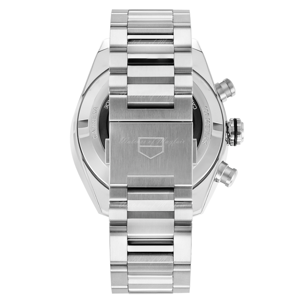 Tag Heuer Carrera Chronograph 44mm Green Dial Silver Steel Strap Watch for Men - CBN2A1N.BA0643